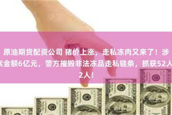 原油期货配资公司 猪价上涨，走私冻肉又来了！涉案金额6亿元，警方摧毁非法冻品走私链条，抓获52人！