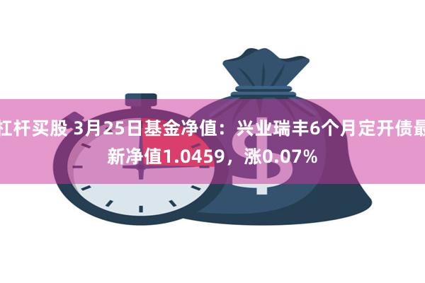 杠杆买股 3月25日基金净值：兴业瑞丰6个月定开债最新净值1.0459，涨0.07%