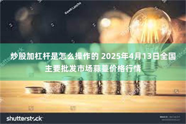 炒股加杠杆是怎么操作的 2025年4月13日全国主要批发市场蒜薹价格行情